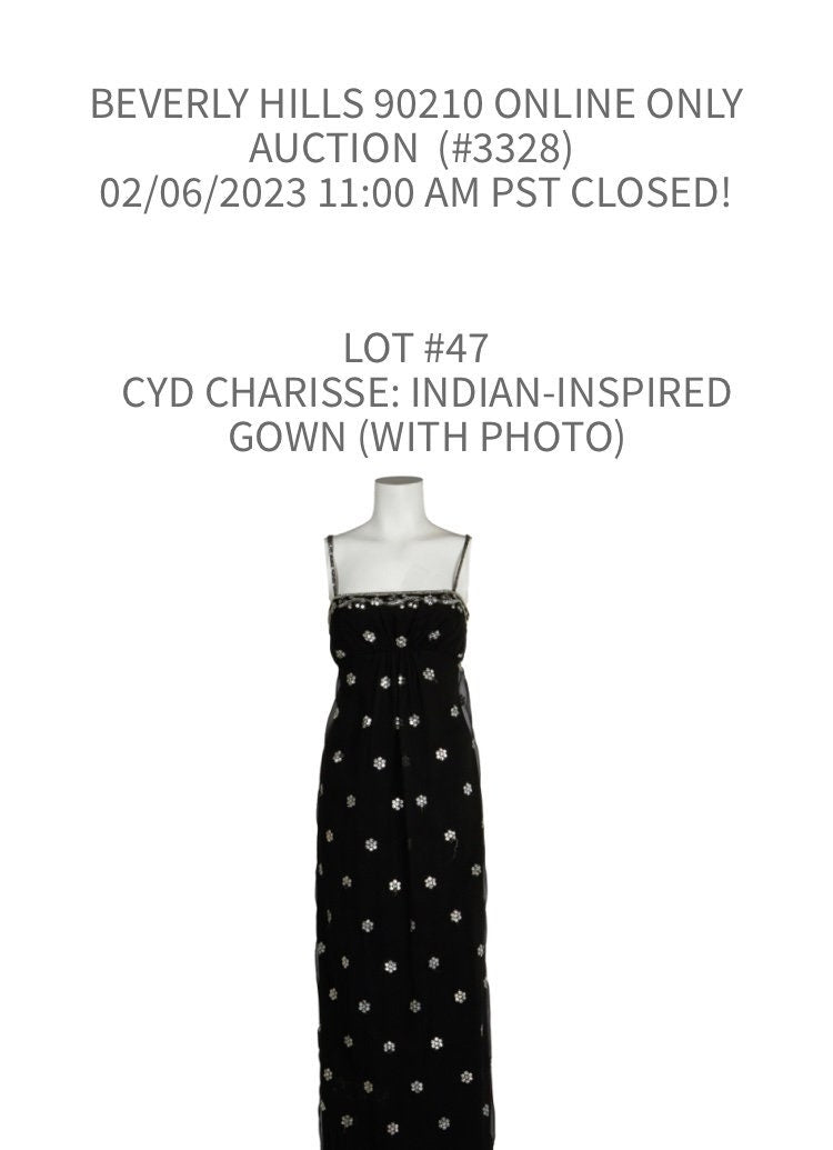 Cyd Charisse Estate movie star gown