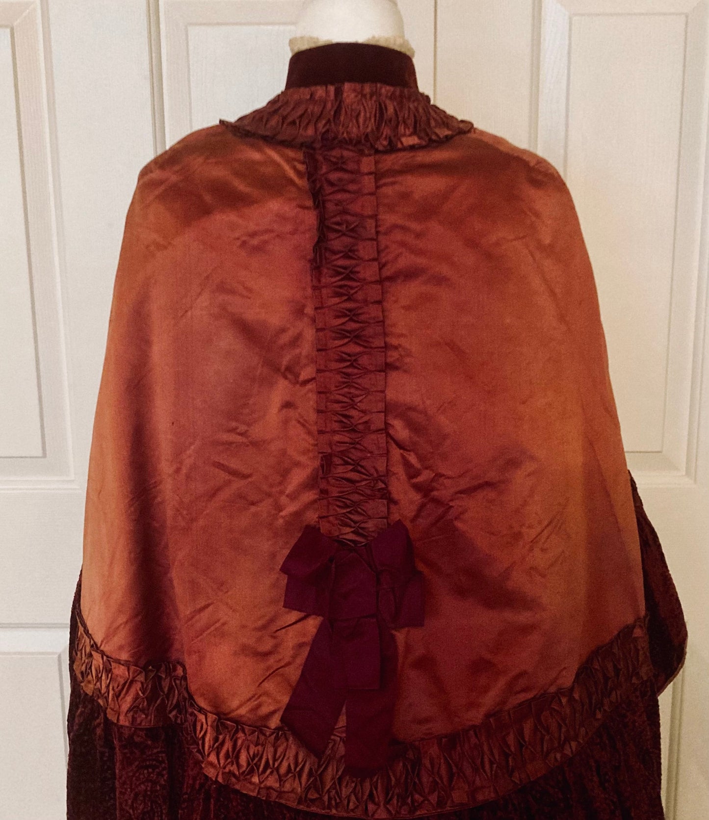 Gorgeous Antique Victorian Satin cape